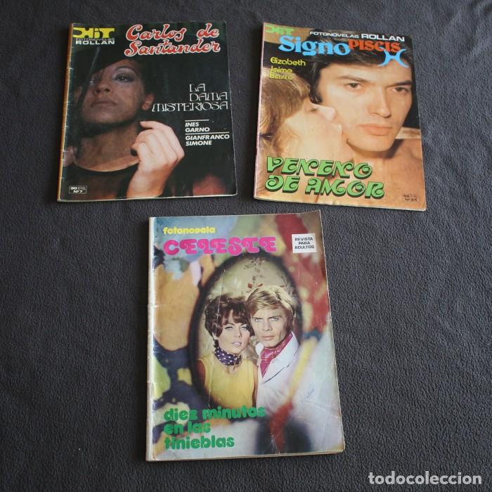 Collection Magazines and Newspapers: LOTE 3 FOTONOVELAS HIT CARLOS DE SANTANDER 7 HIT SIGNO PISCIS 34 CELESTE 1