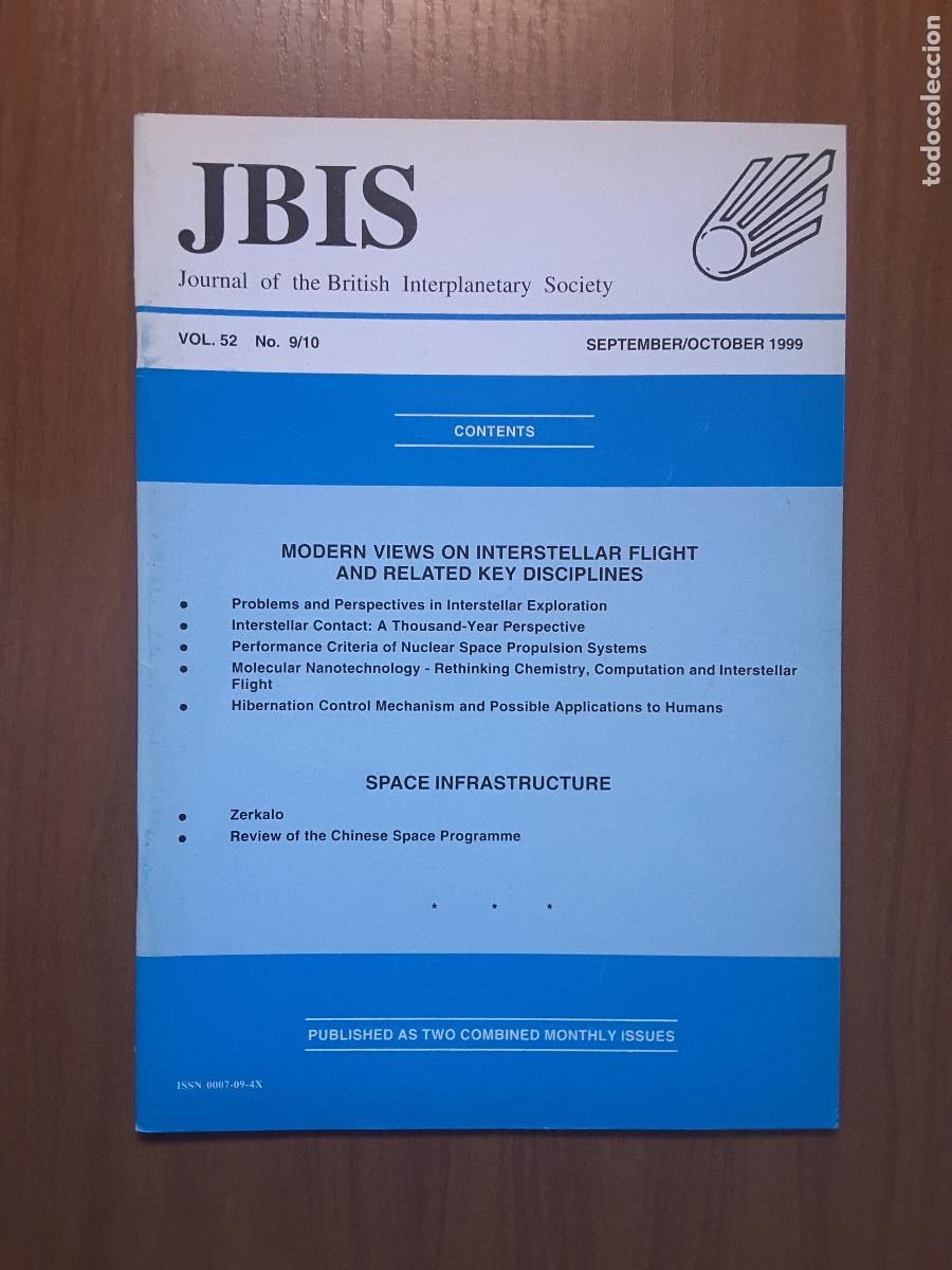 Collezionismo di Riviste e Giornali: Journal of the British Interplanetary Society Vol. 52, No. 9/10