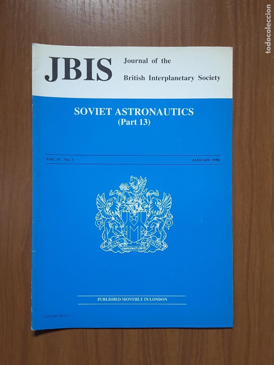 Coleccionismo de revistas y peri&oacute;dicos: Journal of the British Interplanetary Society Vol. 51, No. 1 - Soviet Astronautics (Part 13)