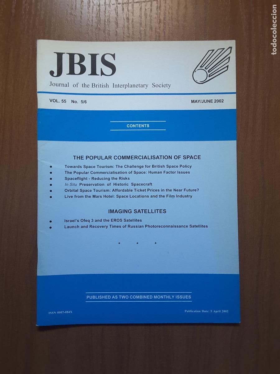 Colecionismo de Revistas e Jornais: Journal of the British Interplanetary Society Vol. 55, No. 5/6