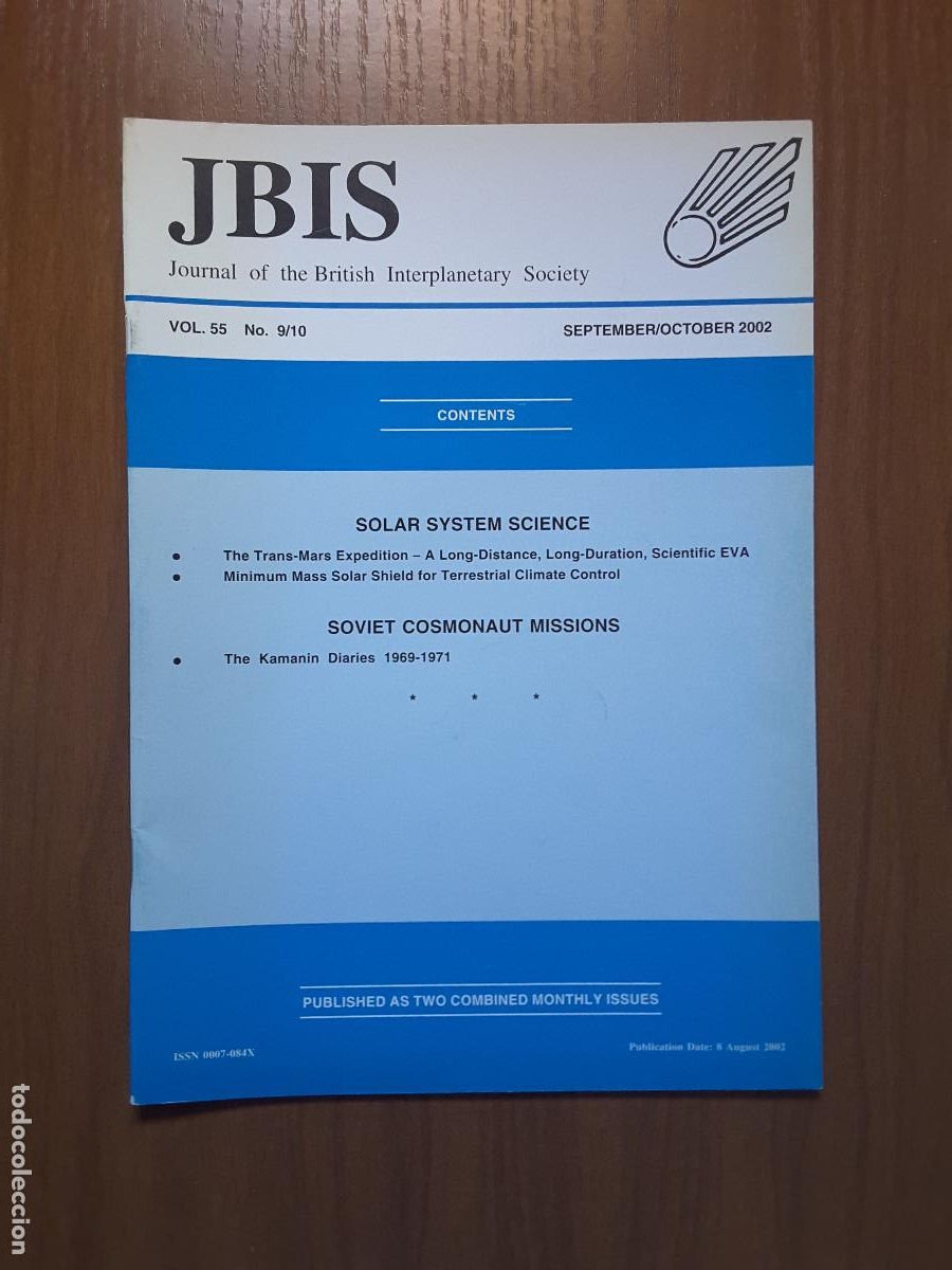 Collezionismo di Riviste e Giornali: Journal of the British Interplanetary Society Vol. 55, No. 9/10 - Soviet Cosmonaut Missions