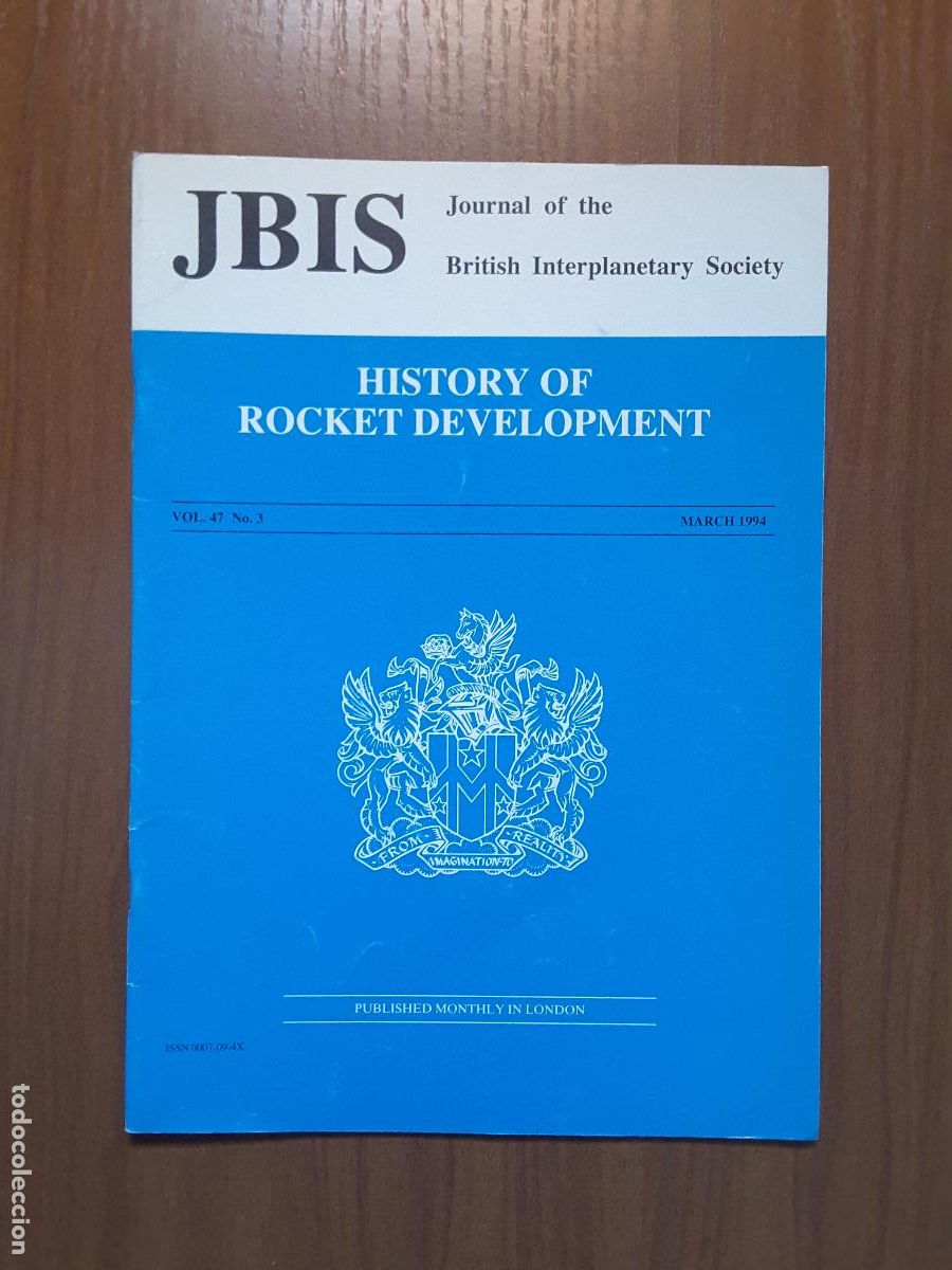 Coleccionismo de revistas y peri&oacute;dicos: Journal of the British Interplanetary Society Vol. 47, No. 3 - History of Rocket Development