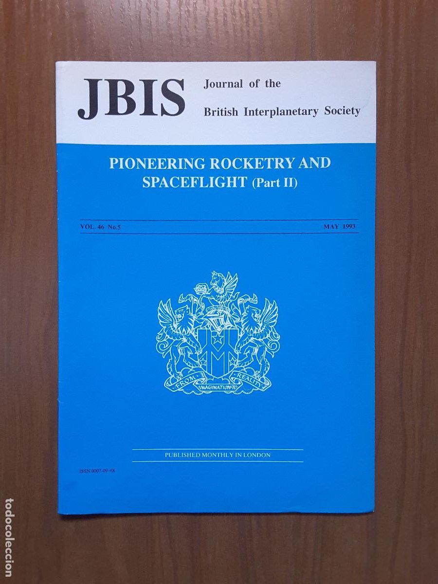 Coleccionismo de revistas y peri&oacute;dicos: Journal of the British Interplanetary Society Vol. 46, No. 5 - Pioneering Rocketry and SF (II)