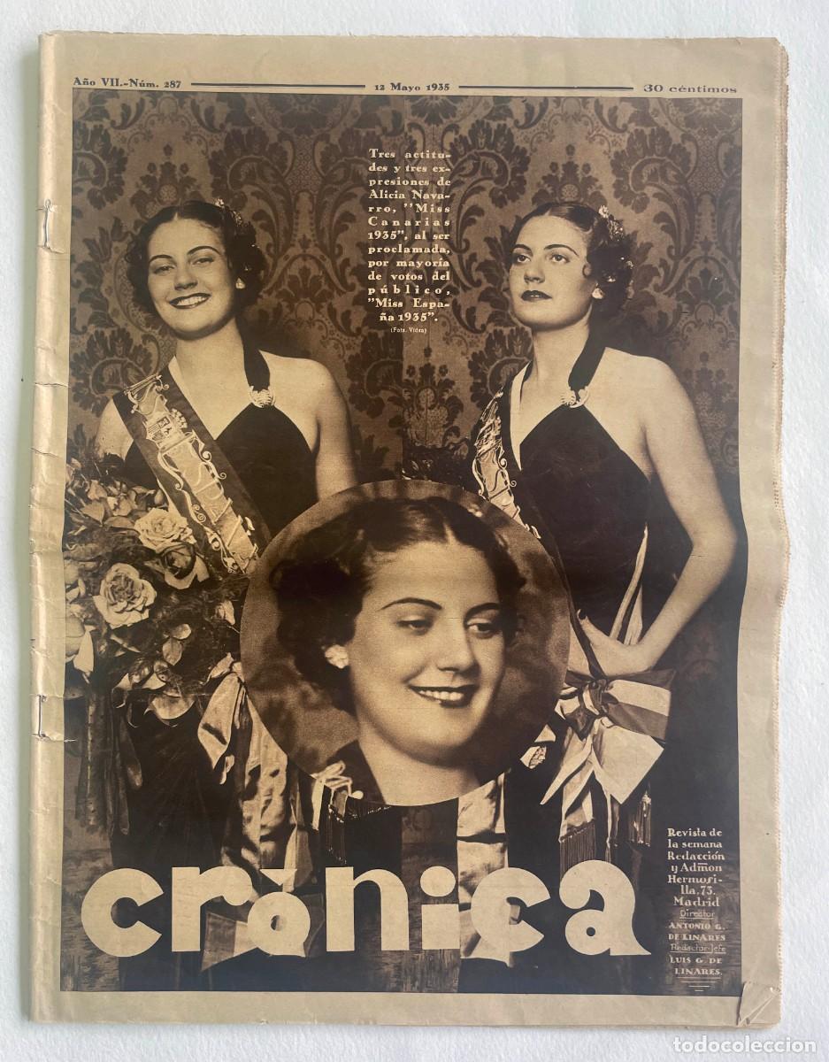 Coleccionismo de revistas y peri&oacute;dicos: Vintage CR&Oacute;NICA Antigua revista. Mayo de 1935