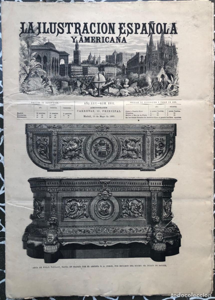 Coleccionismo de revistas y peri&oacute;dicos: ILU.ESPA&Ntilde;OLA Y AM.- 1880 - SANTANDER Pedro Velarde - GERONA &Aacute;lvarez de Castro - ESCOCIA - PAR&Iacute;S -