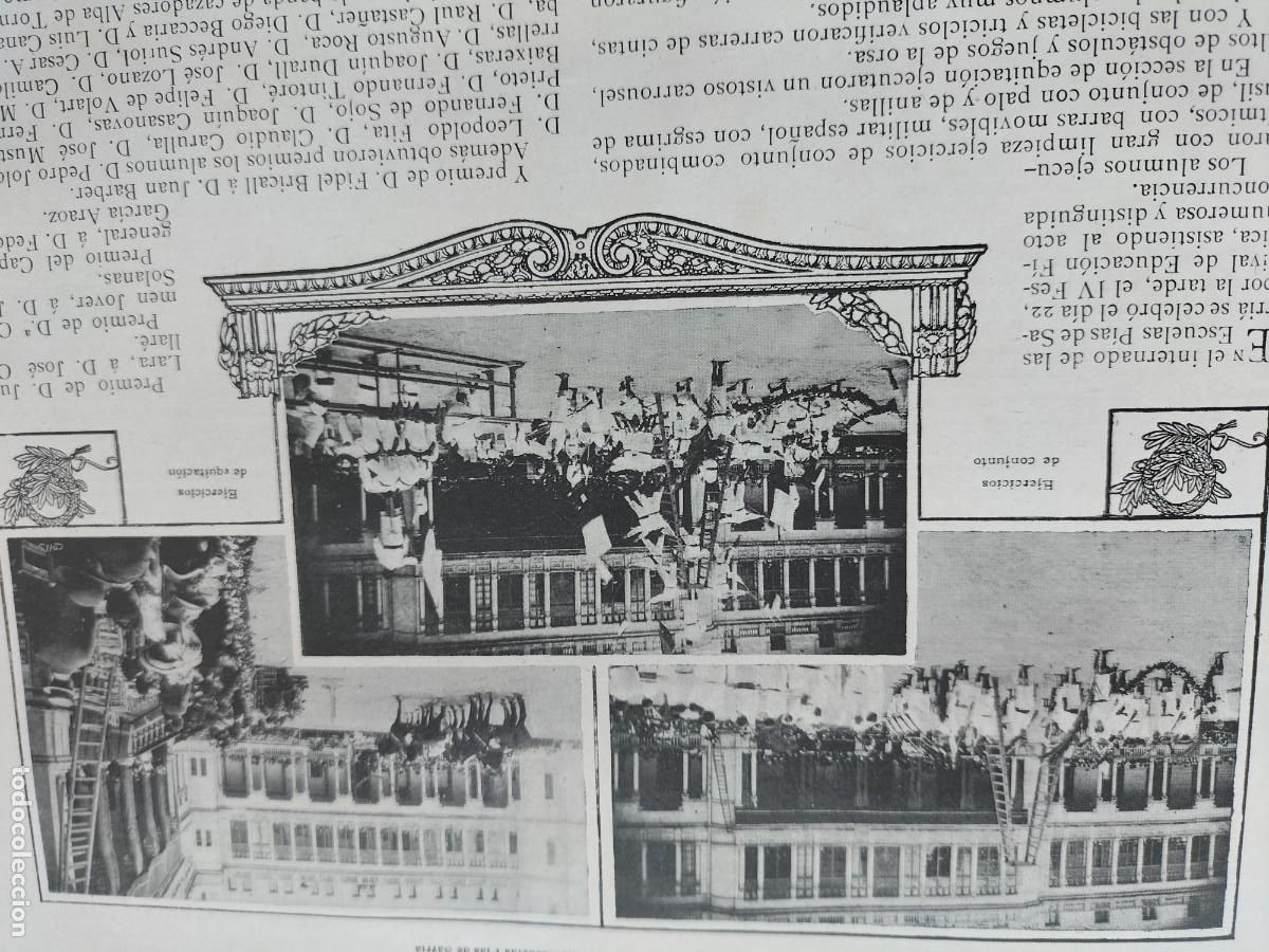Colecionismo de Revistas e Jornais: FESTIVAL DEPORTIVO ESCUELAS PIAS DE SARRIA BARCELONA PREMIOS NOMBRES ALUMNOS .HOJA REVISTA A&Ntilde;O 1910