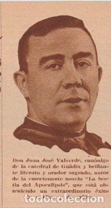 Coleccionismo de revistas y peri&oacute;dicos: D. Juan Jos&eacute; Valverde, can&oacute;nigo de la catedral de Guadix - 1935