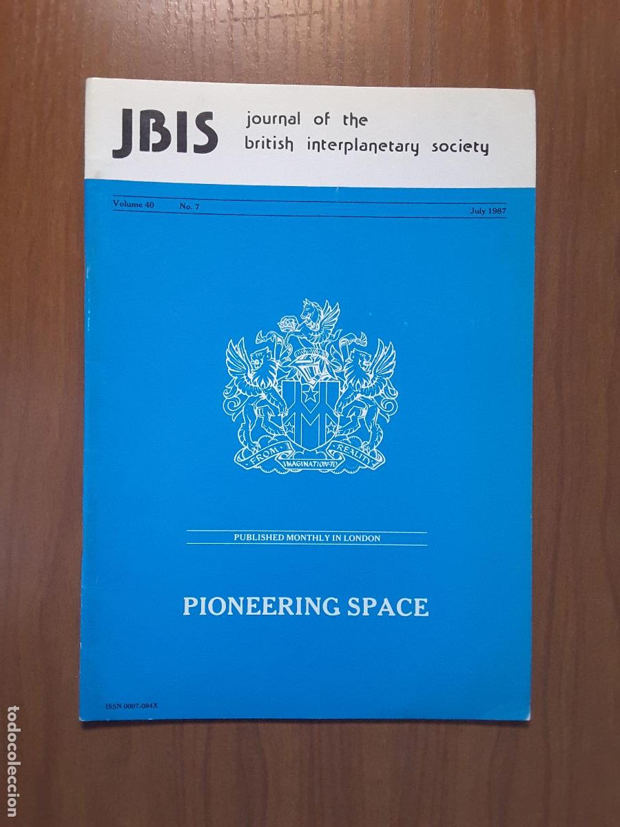 Coleccionismo de revistas y peri&oacute;dicos: Journal of the British Interplanetary Society Vol. 40, No. 7 - Pioneering Space