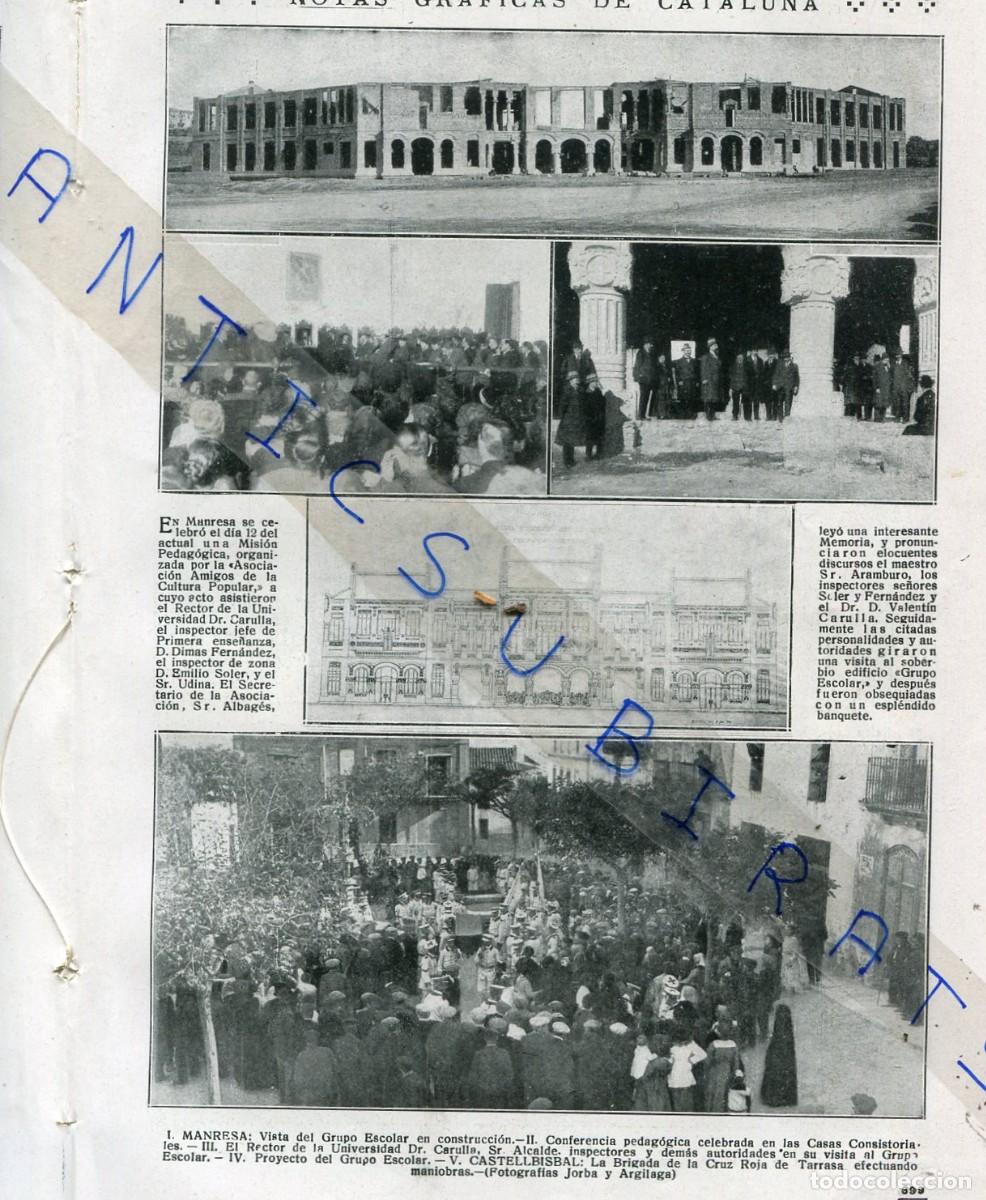 Coleccionismo de Revistas y Peri&oacute;dicos: REVISTA A&Ntilde;O 1916 VALENTI CARULLA MANRESA MISION PEDAGOGICA CASTELLBISBAL TABERNES BLANQUES TAVERNES