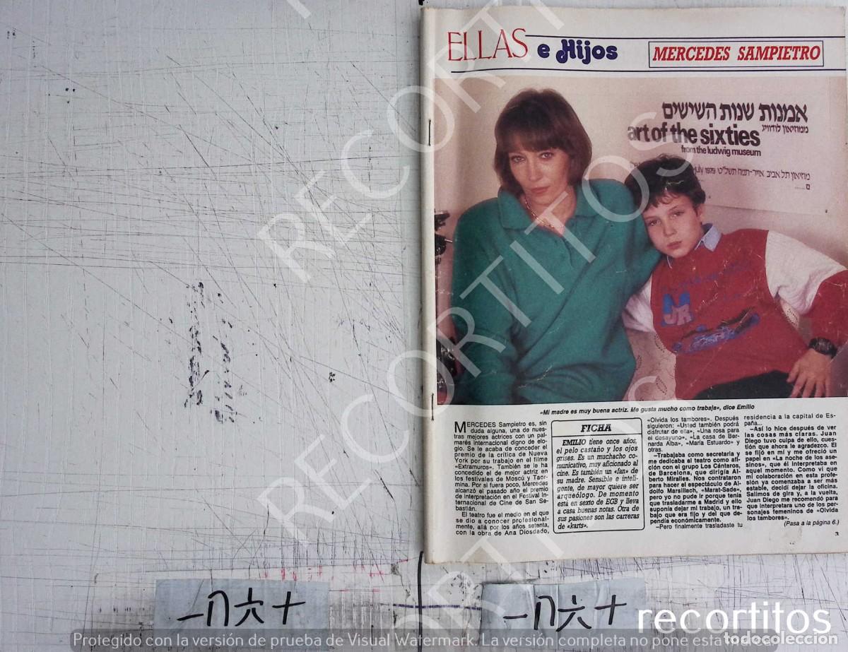 Collection Magazines and Newspapers: mercedes sampietro e hijo diez minutos