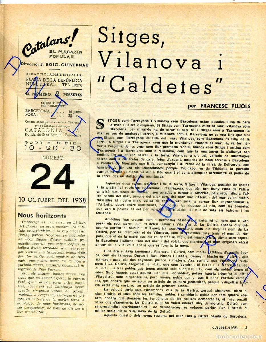 Coleccionismo de Revistas y Peri&oacute;dicos: REVISTA A&Ntilde;O 1938 FRANCESC PUJOLS GEORGE SAND FRANCESC VIDAL-GOMA JOAN ROQUETA STENDHAL A CATALU&Ntilde;A