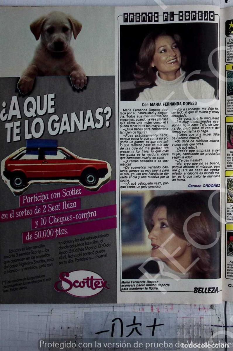 Coleccionismo de revistas y peri&oacute;dicos: MARIA FERNANDA DOPESO SEAT IBIZA SCOTTEX