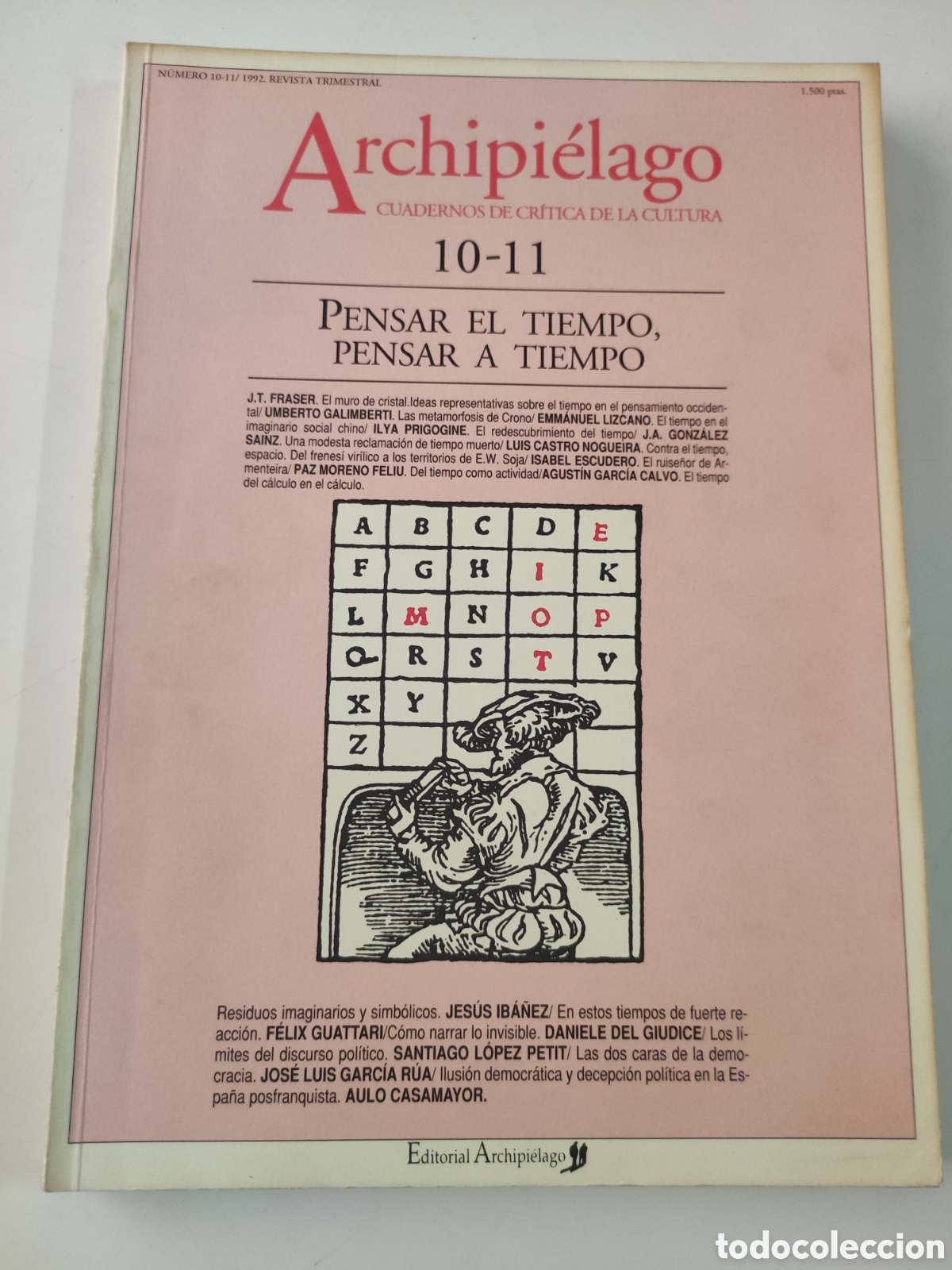Coleccionismo de Revistas y Peri&oacute;dicos: Revista Archipielago.N&ordm; 10 -11 - Numeros dedicados a Pensar el tiempo .Pensar a tiempo