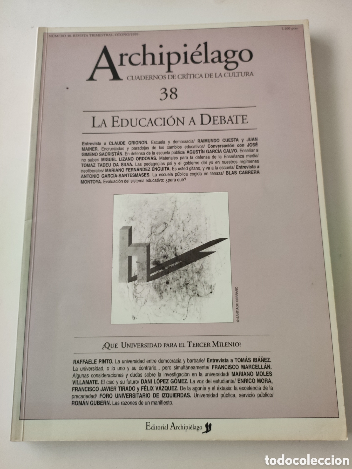 Coleccionismo de Revistas y Peri&oacute;dicos: Revista Archipielago . 38 - Numero dedicado a La educacion a Debate