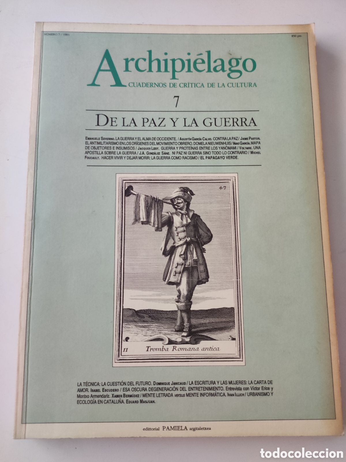 Coleccionismo de Revistas y Peri&oacute;dicos: Revista Archipi&eacute;lago 7. De la paz y la guerra