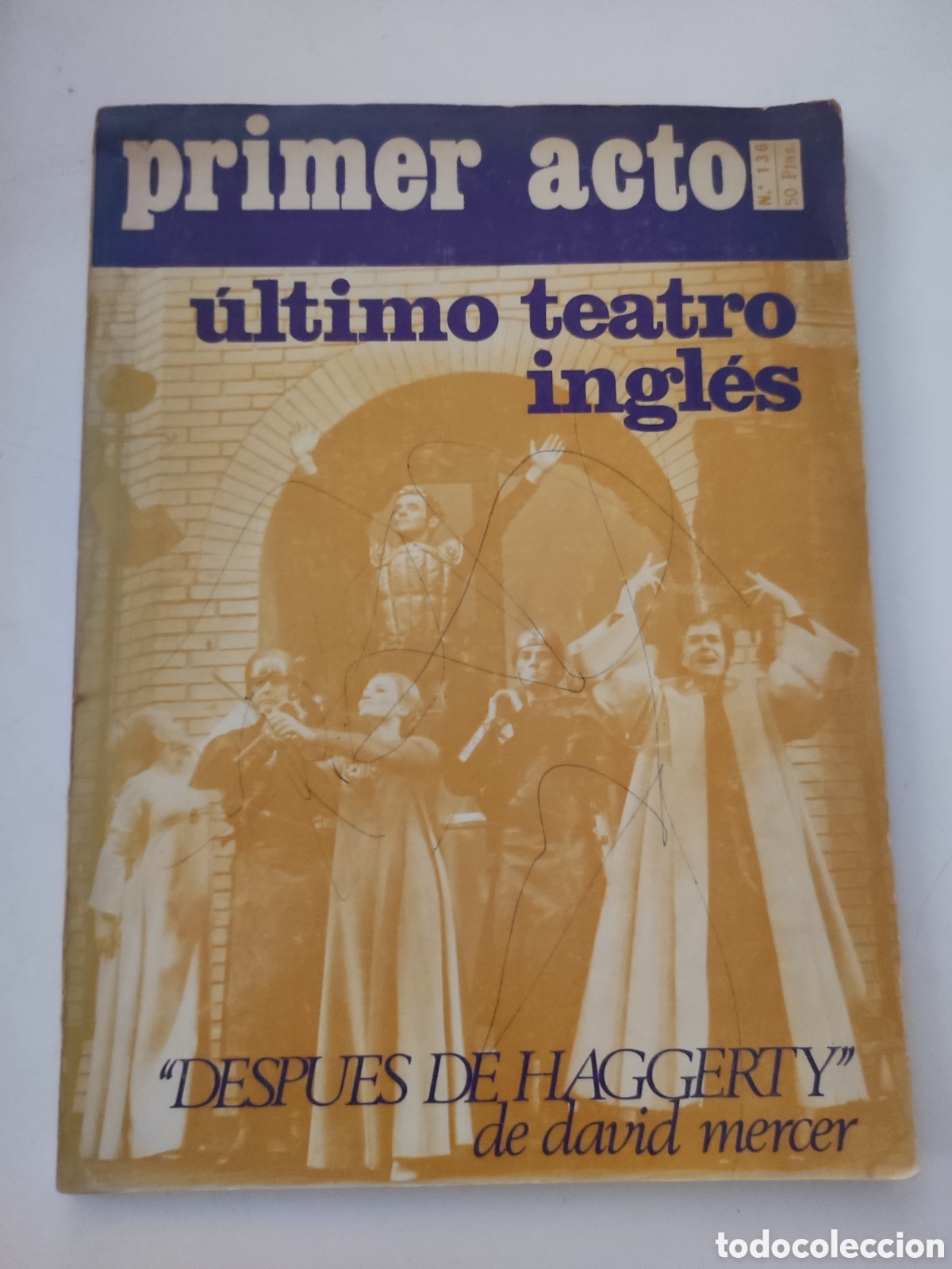Coleccionismo de Revistas y Peri&oacute;dicos: Revista Primer Acto N&ordm; 136 Madrid Septiembre 1971 - Contenido Ultimo teatro ingles