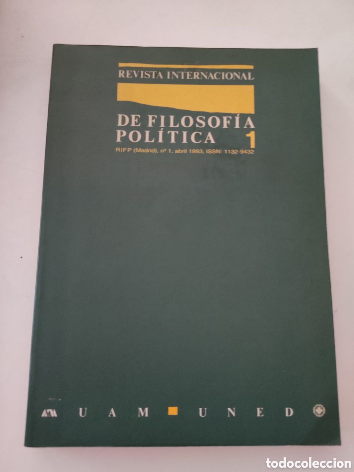Coleccionismo de Revistas y Peri&oacute;dicos: Revista INTERNACIONAL de Filosofia Politica 1 - Articulos sobre Pensar la Politica Hoy