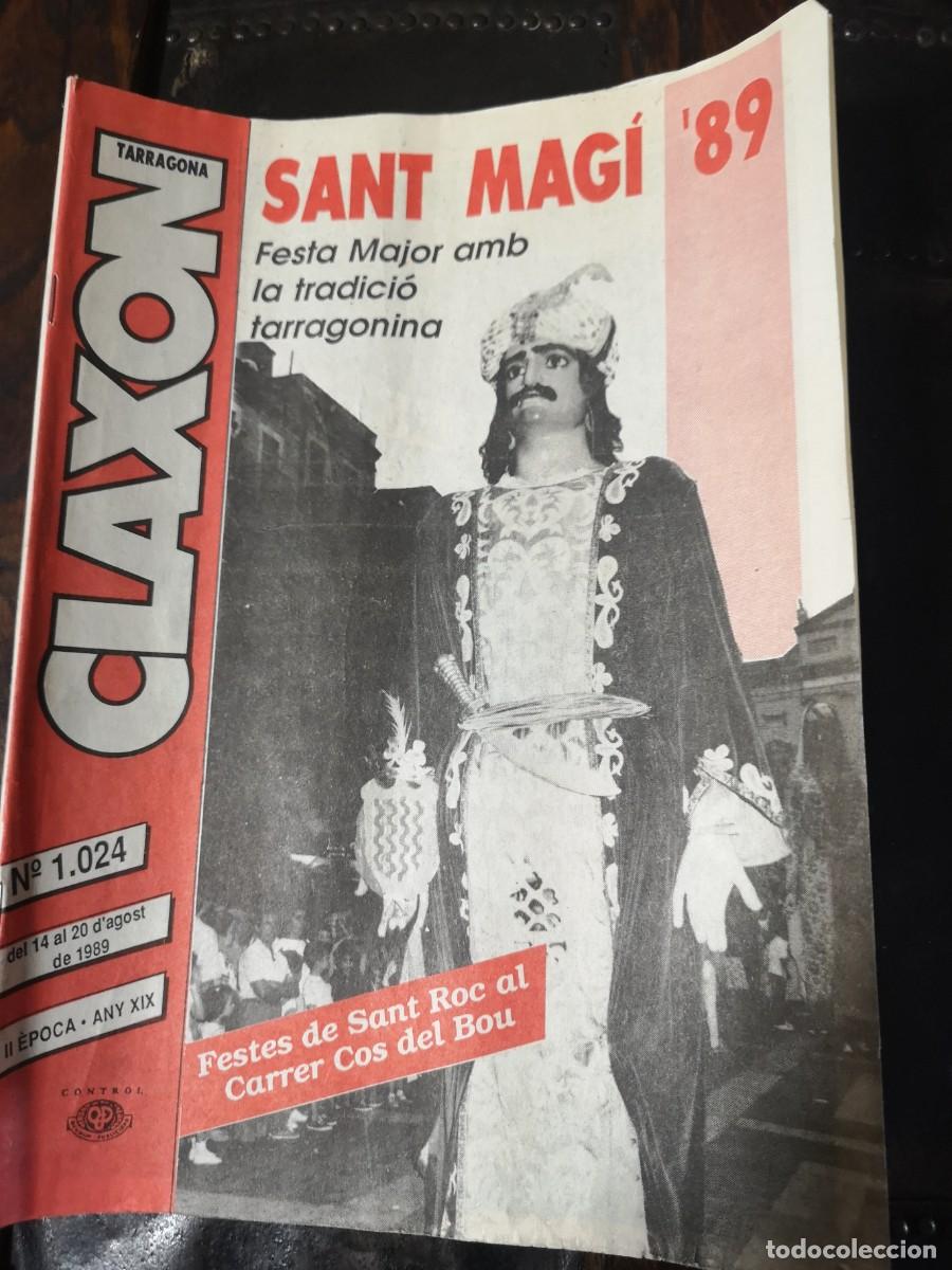 Coleccionismo de revistas y peri&oacute;dicos: Revista gratuita CLAXON, 1989- festes de Sant Roc, Carrer Cos del Bou