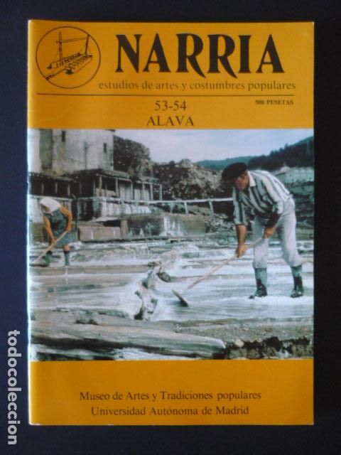 Collezionismo di Riviste e Giornali: NARRIA REVISTA ESTUDIOS DE ARTES Y COSTUMBRES POPULARES ANTROPOLOGIA UAM N&ordm; 53-54 &Aacute;LAVA