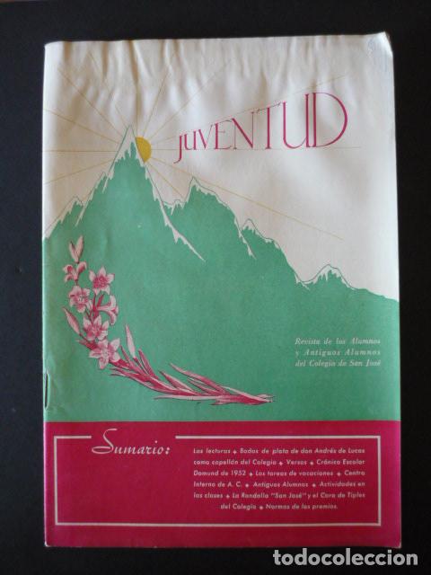 Collezionismo di Riviste e Giornali: JUVENTUD REVISTA ESCOLAR ILUSTRADA COLEGIO SAN JOSE MARISTAS MADRID 98 1952 GALLETAS FONTANEDA