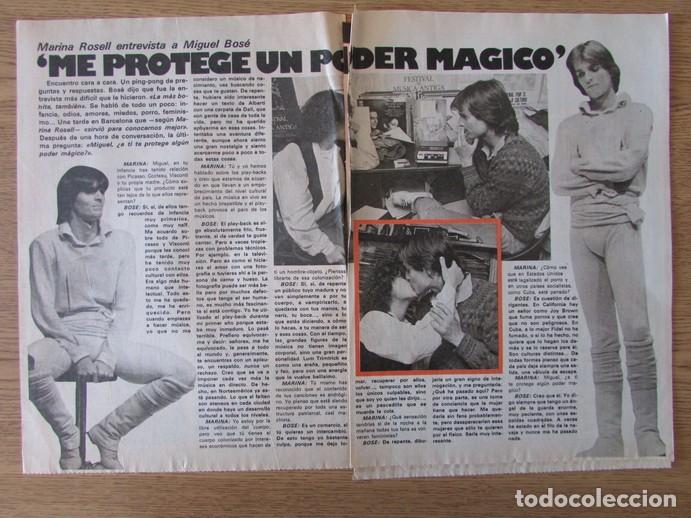 Coleccionismo de Revistas y Peri&oacute;dicos: RECORTE REVISTA PROTAGONISTAS MIGUEL BOS&Eacute;