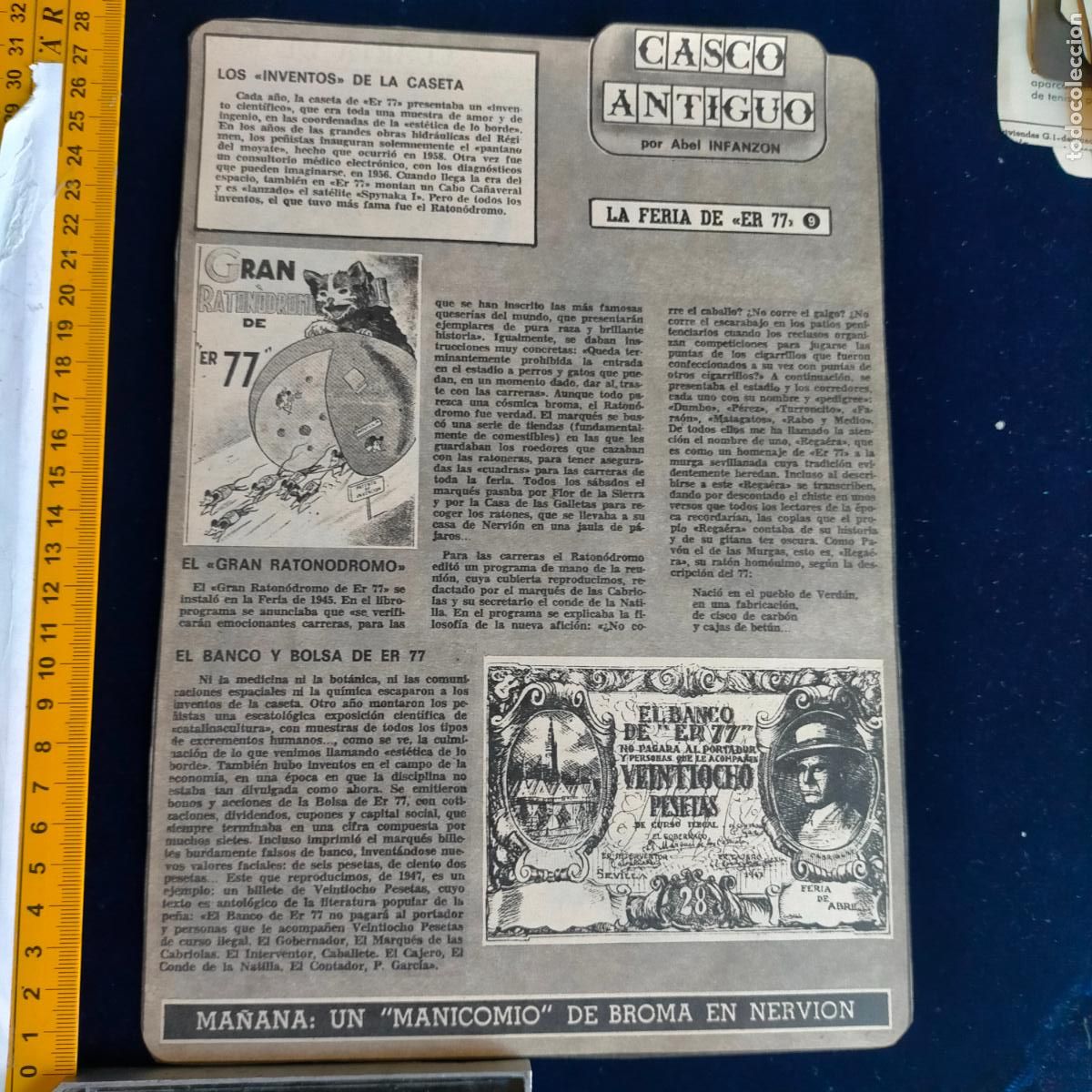 Collection Magazines and Newspapers: NOTICIA SEVILLA CASCO ANTIGUO ANTONIO BURGOS - FERIA ER 77 EL GRAN RATONDROMO