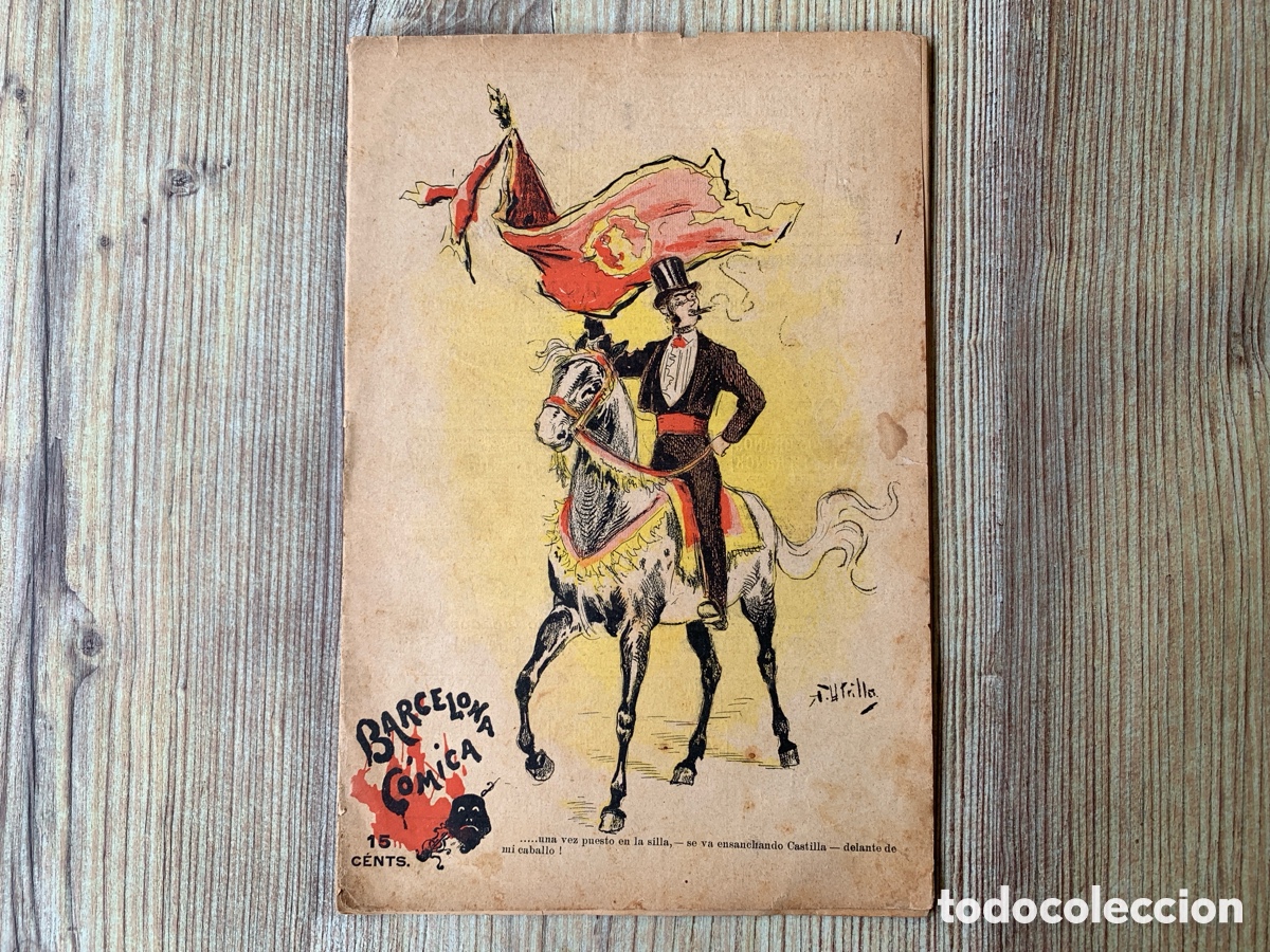 Collezionismo di Riviste e Giornali: BARCELONA C&Oacute;MICA N&ordm; 4, ENERO 1895 - PORTADA UTRILLO