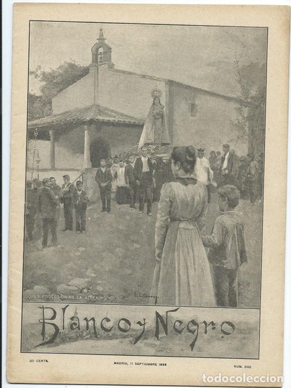Coleccionismo de revistas y peri&oacute;dicos: Revista Blanco y Negro,17 de Septiembre de 1898, n&uacute;mero 385