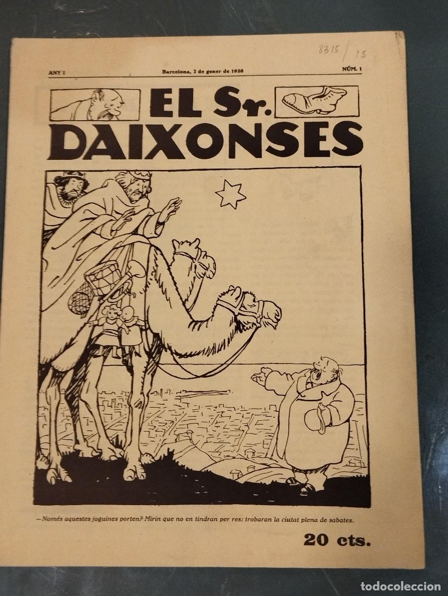 Coleccionismo de revistas y peri&oacute;dicos: EL SR. DAIXONSES. ANY I N&ordm; 1 DE 2/1/1926. FACS&Iacute;MIL.