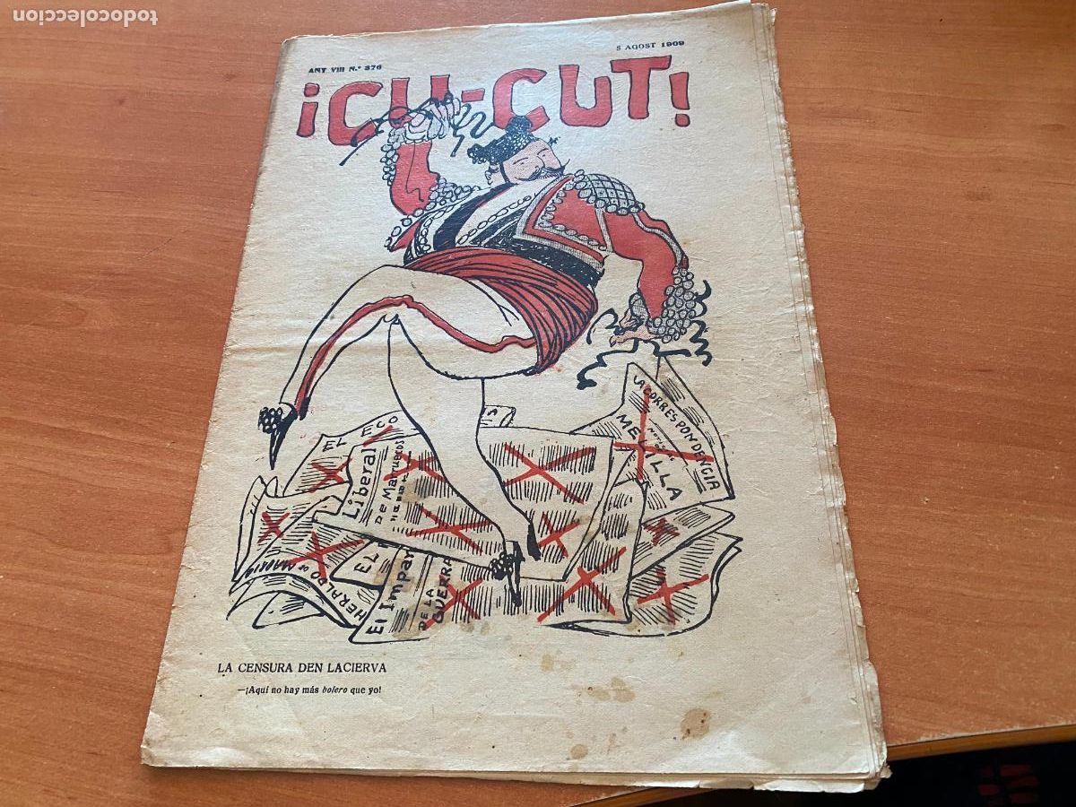 Collection Magazines and Newspapers: CU-CUT N&ordm; 376 5 AGOST 1909 SATIRICA CATALA IL.LUSTRADA OPISSO JUNCEDA SETMANA TRAGICA (COIM22
