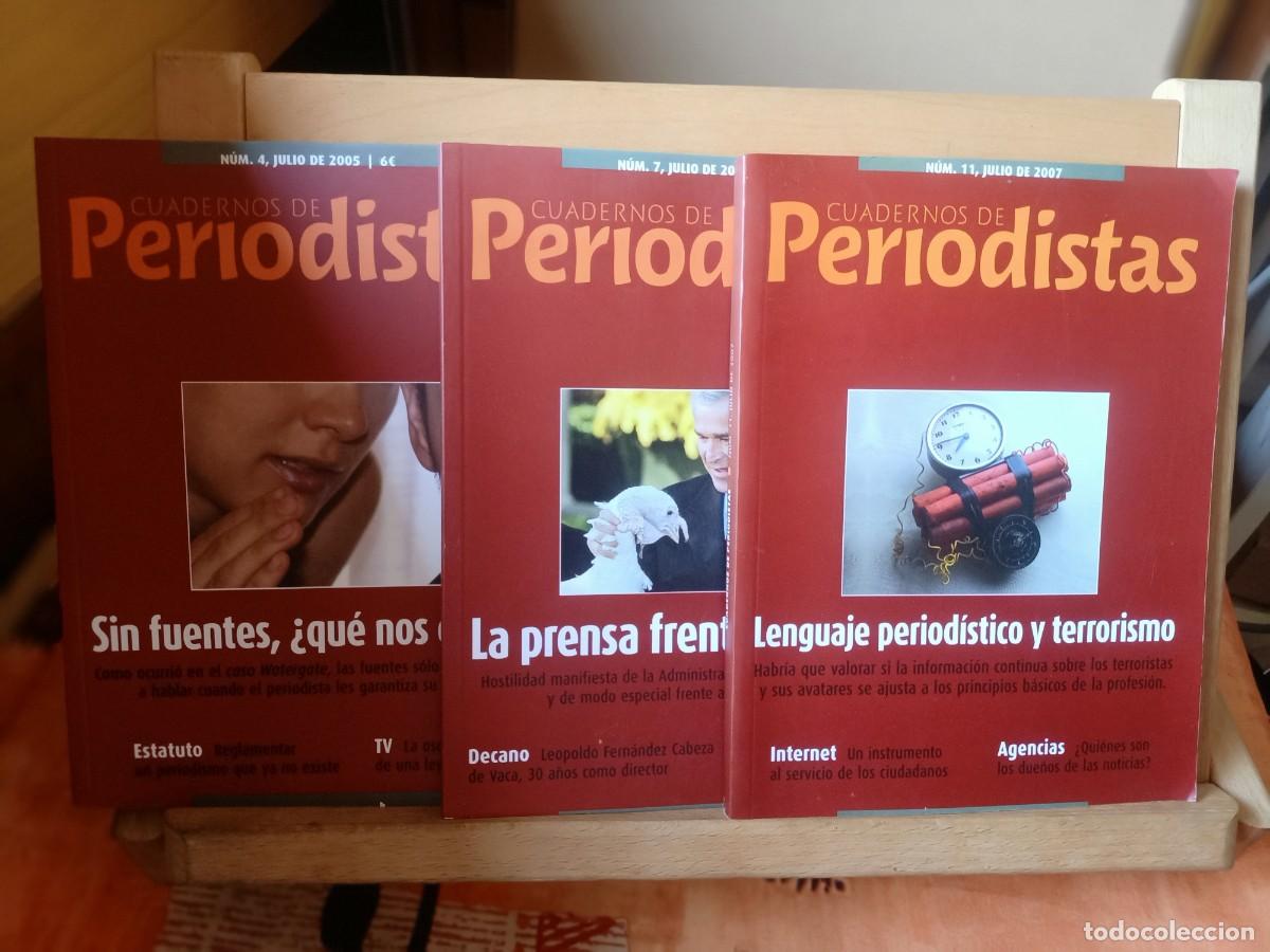 Coleccionismo de Revistas y Peri&oacute;dicos: CUADERNOS DE PERIODISTAS. TRES N&Uacute;MEROS. julio 2005-2006-2007. n&ordm;