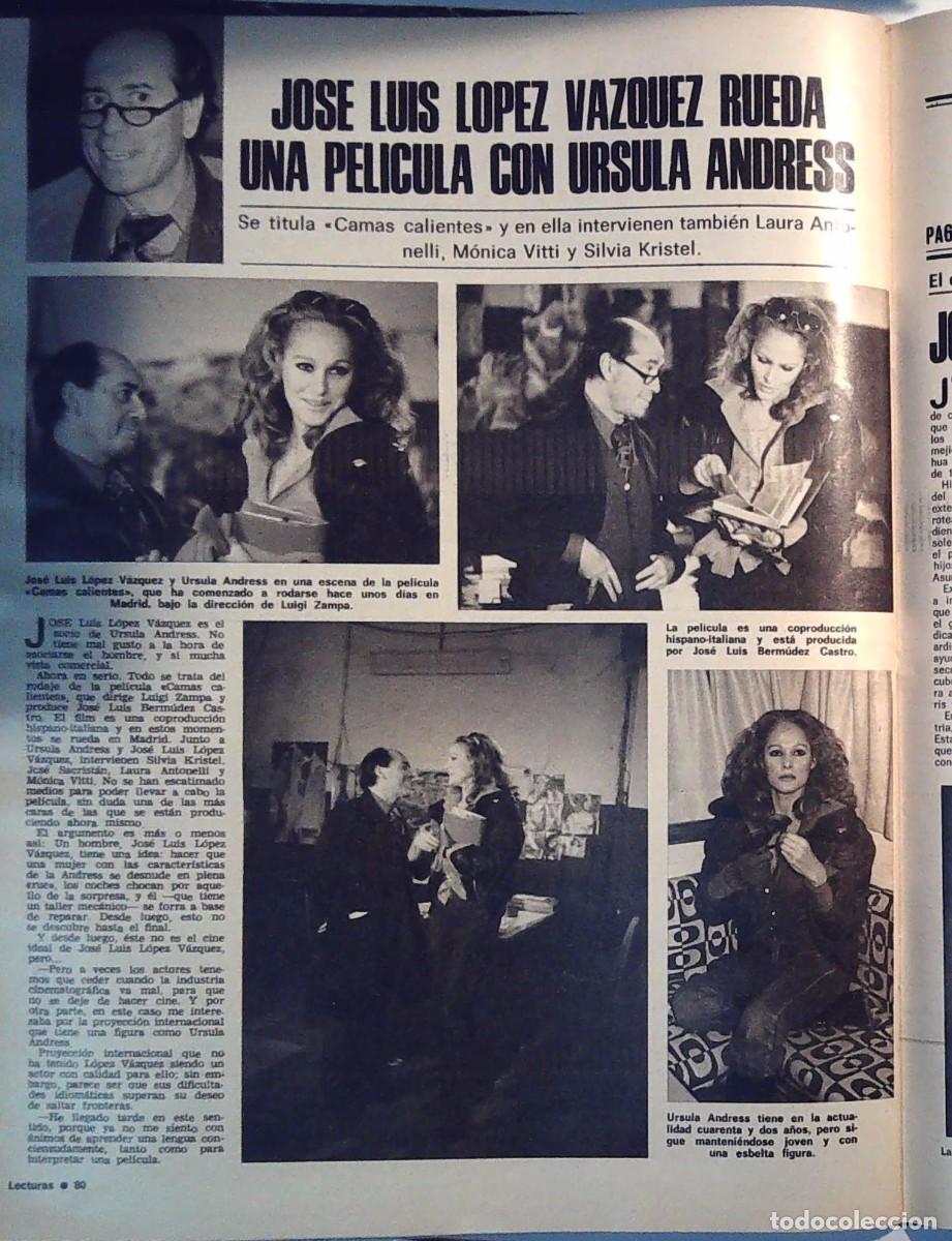 Sammeln von Zeitschriften und Zeitungen: URSULA ANDRESS JOSE LUIS LOPEZ VAZQUEZ BARCELONA