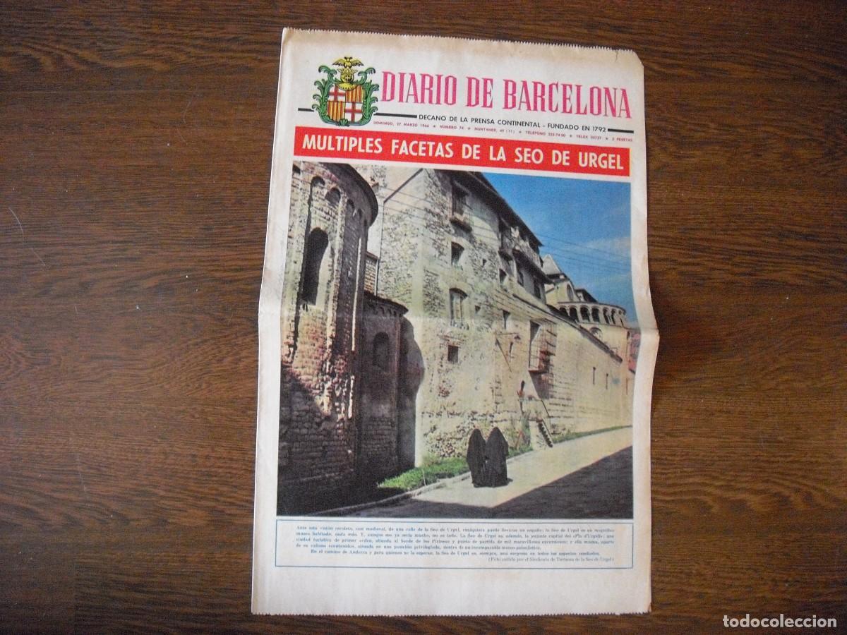 Collezionismo di Riviste e Giornali: DIARIO DE BARCELONA, MULTIPLES FACETAS DE LA SEO DE URGEL, SUPLEMENTO MARZO 1966