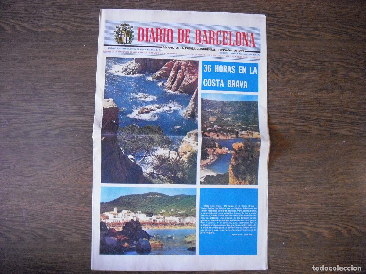 Collezionismo di Riviste e Giornali: DIERIO DE BARCELONA . 36 HORAS EN LA COSTA BRAVA SUPLEMENTO SEPTIEMBRE 1967