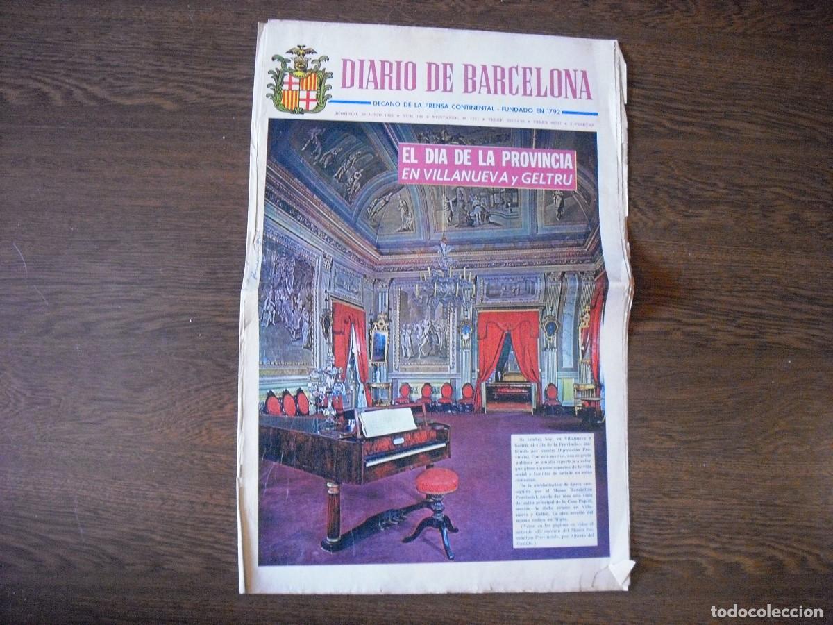 Collezionismo di Riviste e Giornali: DIARIO DE BARCELONA, EL DIA DE LA PROVINCIA EN VILLANUEVA Y GELTRU , SUPLEMENTO JUNIO 1965