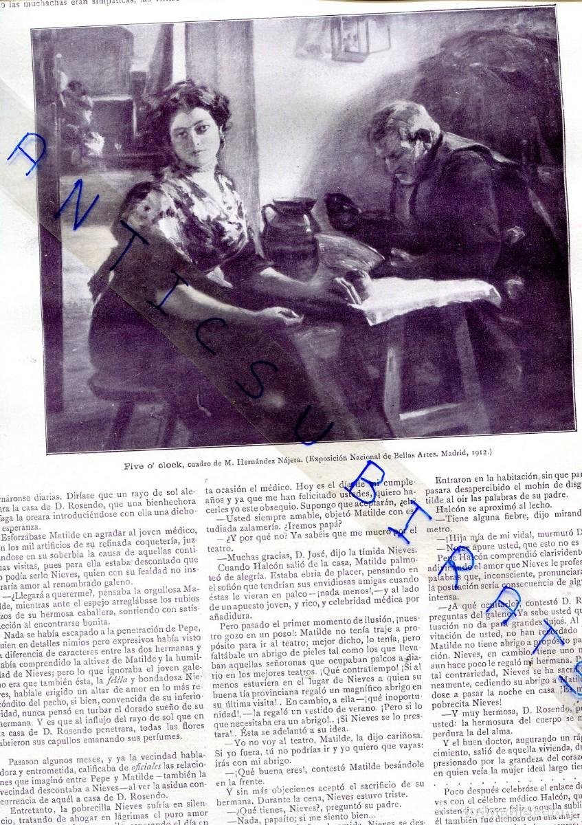 Collectionnisme de Revues et Journaux: REVISTA A&Ntilde;O 1912 HERNANDEZ NAJERA I ZULOAGA EUGENIO HERMOSO VENTURA ALVAREZ SALA PESCADORAS ASTURIAS