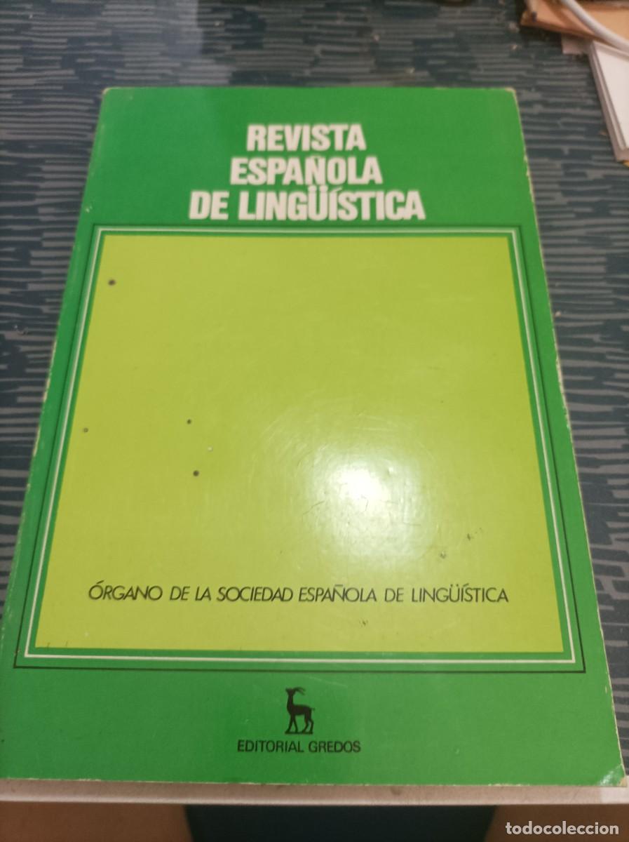 Coleccionismo de Revistas y Peri&oacute;dicos: REVISTA ESPA&Ntilde;OLA DE LING&Uuml;&Iacute;STICA,FASC.1, ENERO-JUNIO ,1980, EDITORIAL GREDOS 275 P&Aacute;G.