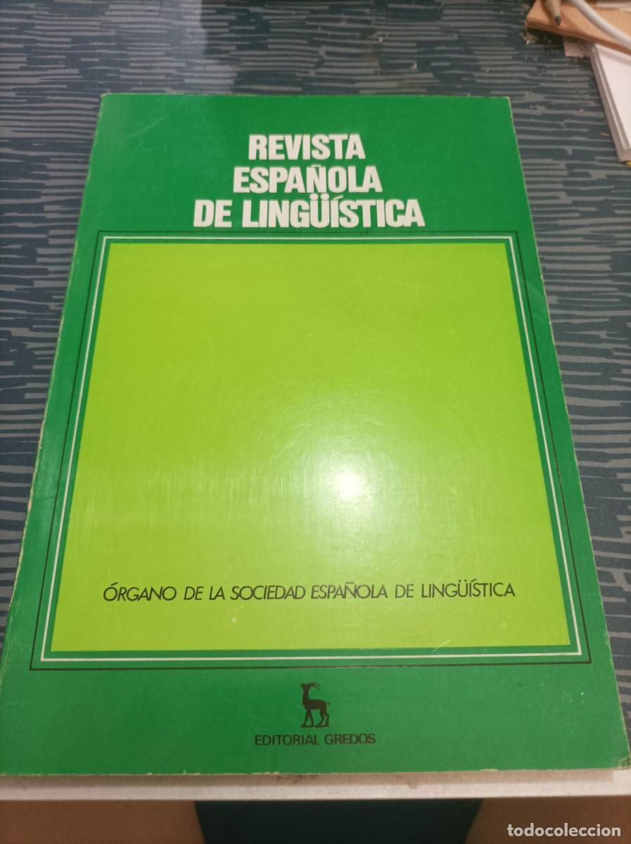 Coleccionismo de Revistas y Peri&oacute;dicos: REVISTA ESPA&Ntilde;OLA DE LING&Uuml;&Iacute;STICA,FASC.1, ENERO -JUNIO,1983, GREDOS EDITORIAL,215 P&Aacute;G.
