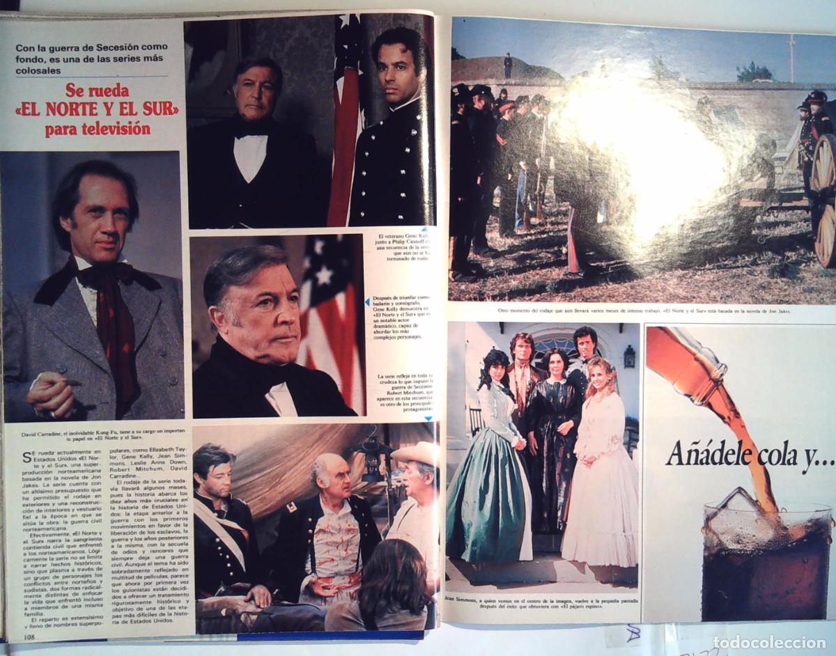 Sammeln von Zeitschriften und Zeitungen: NORTE Y SUR morgan fairchils patrick swayze mary crosby leslEY ann down DINASTIA JOHN FORSYTHE