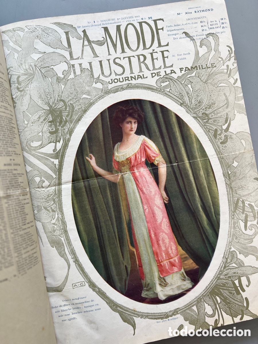 Collection Magazines and Newspapers: La Mode Illustr&eacute;e, Journal de la famille (revista encuadernada) - 1 enero al 31 de diciembre de 1911