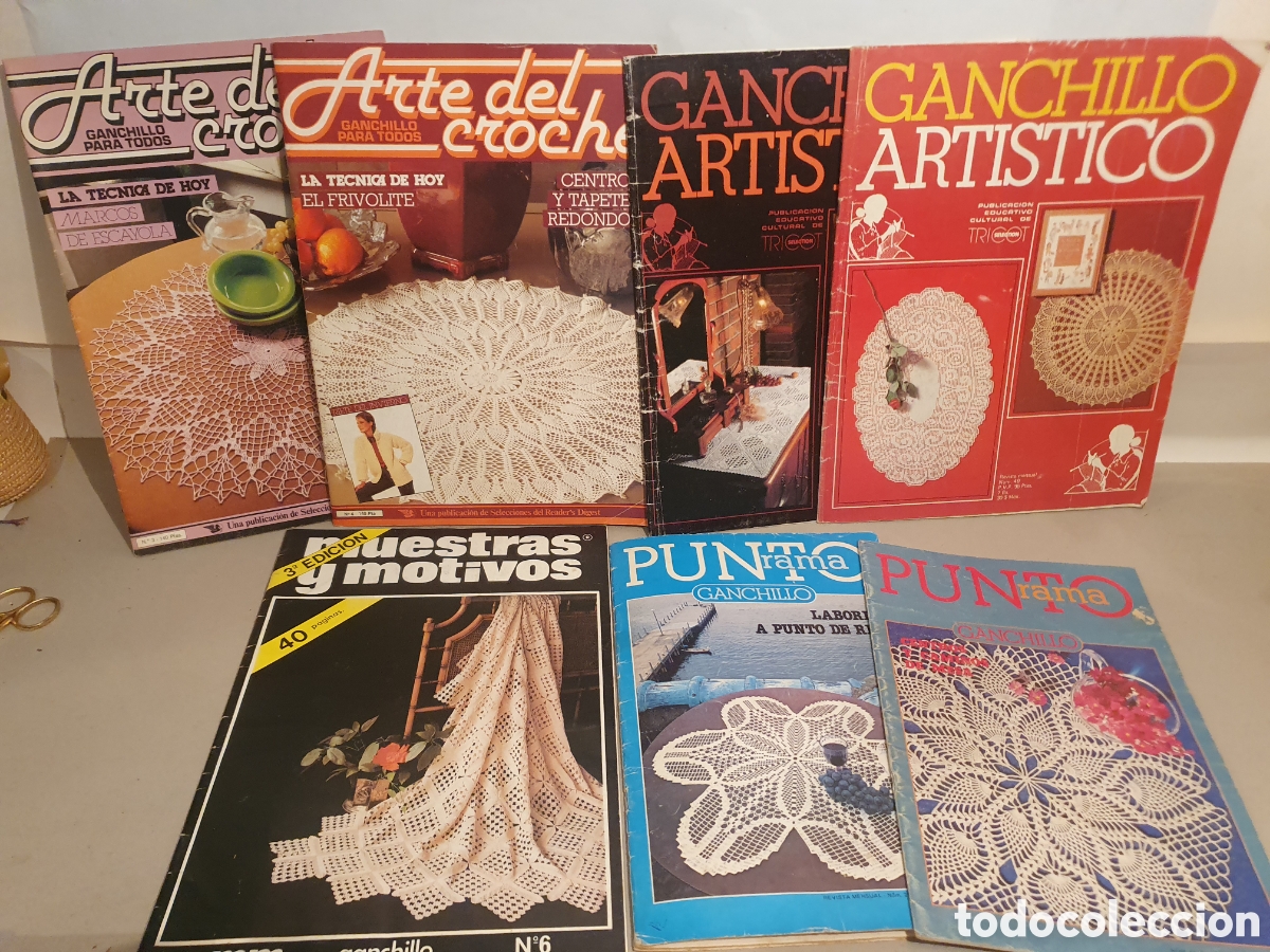 Coleccionismo de Revistas y Peri&oacute;dicos: GANCHILLO ARTISTICO, ARTE DEL CROCHE, PUNTO GANCHILLO. LOTE DE REVISTAS Y PATRONES.
