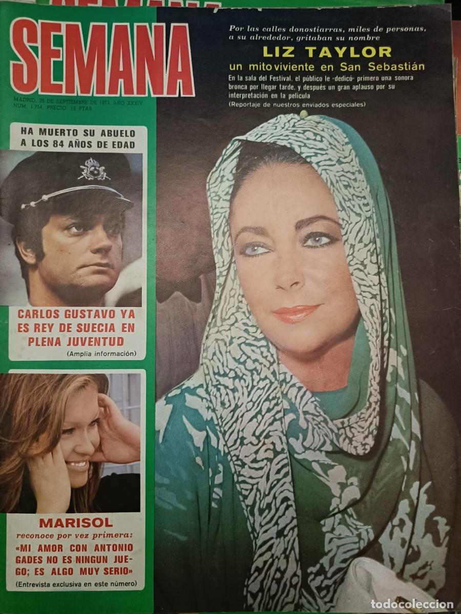 Colecionismo de Revistas e Jornais: SEMANA A&Ntilde;O XXXIV N&ordm;1754. 29 Septiembre 1973