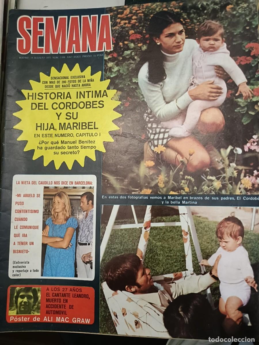 Colecionismo de Revistas e Jornais: SEMANA A&Ntilde;O XXXIII N&ordm;1696. 19 Agosto 1972