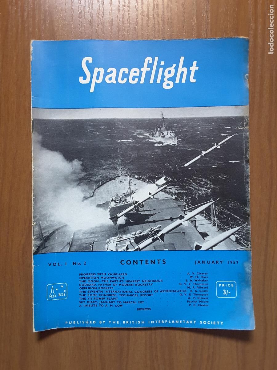 Collezionismo di Riviste e Giornali: Spaceflight Vol. 1 No 2. Revista exploraci&oacute;n del espacio en ingl&eacute;s.