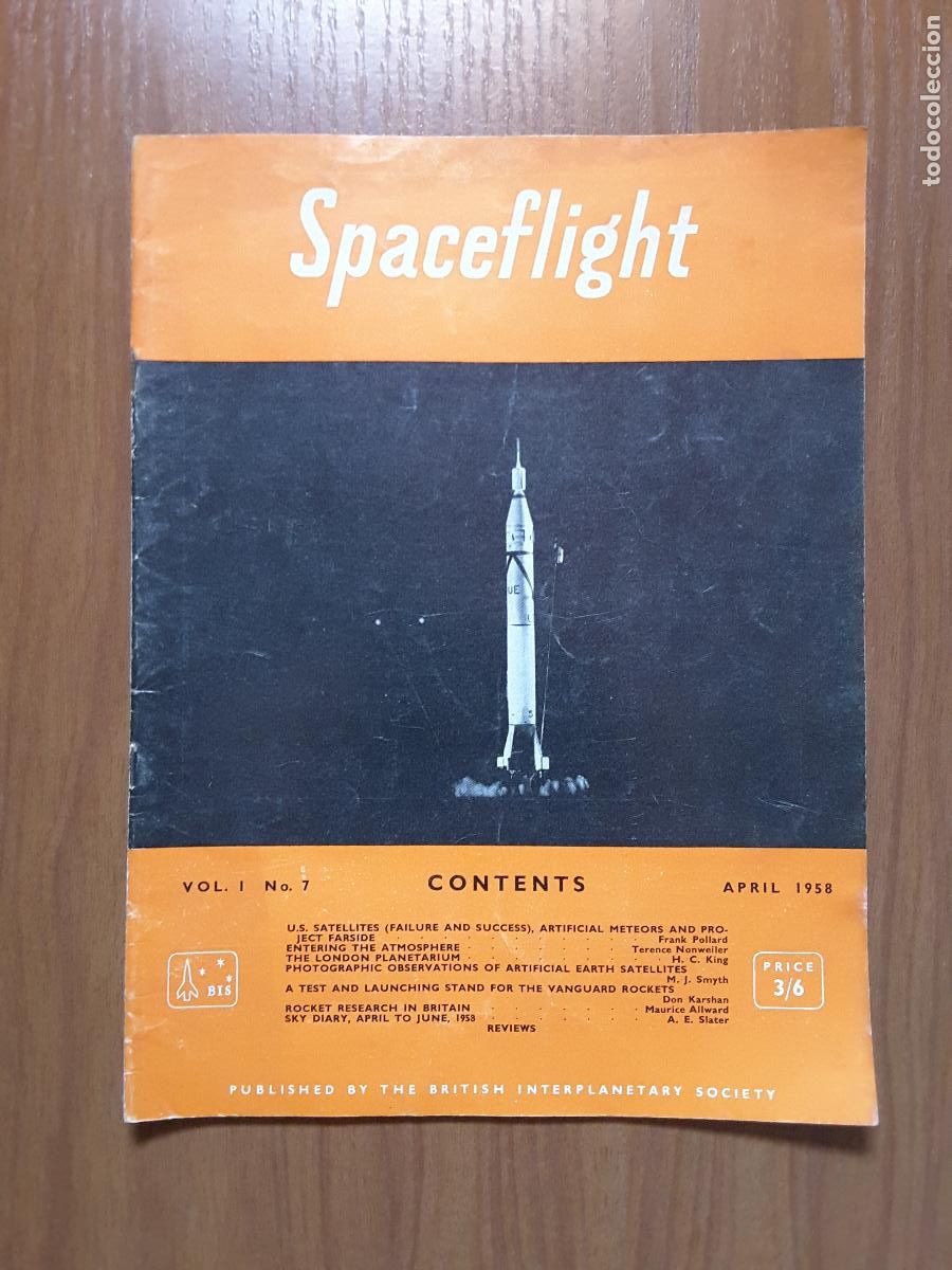 Collection Magazines and Newspapers: Spaceflight Vol. 1 No 7. Revista exploraci&oacute;n del espacio en ingl&eacute;s.