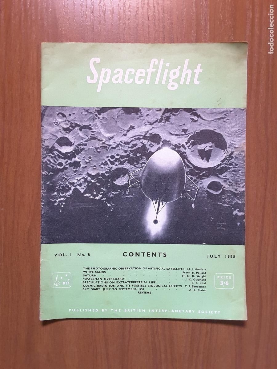 Collezionismo di Riviste e Giornali: Spaceflight Vol. 1 No 8. Revista exploraci&oacute;n del espacio en ingl&eacute;s.