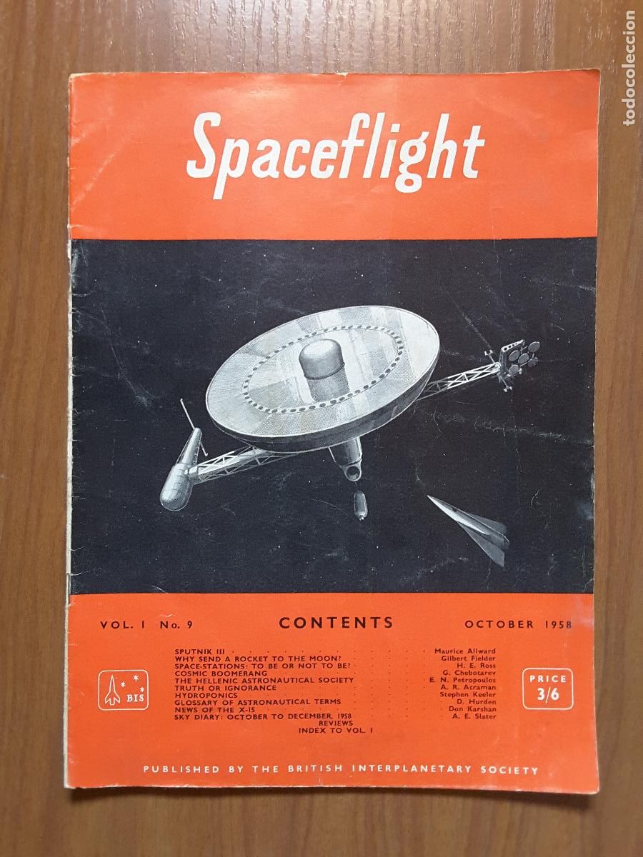 Colecionismo de Revistas e Jornais: Spaceflight Vol. 1 No 9. Revista exploraci&oacute;n del espacio en ingl&eacute;s.