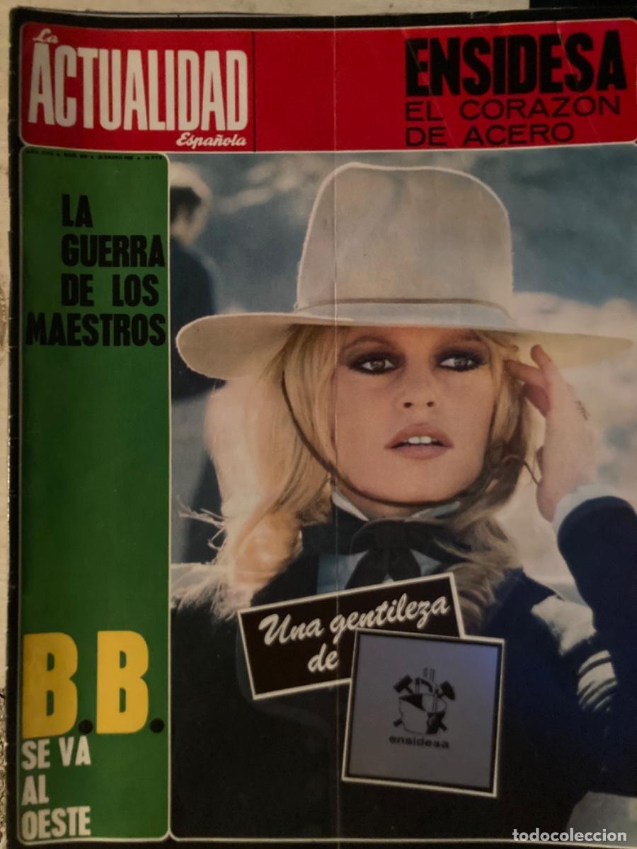 Coleccionismo de Revistas y Peri&oacute;dicos: Brigitte Bardot -B.B. se va al Oeste- La Actualidad Espa&ntilde;ola, 1968