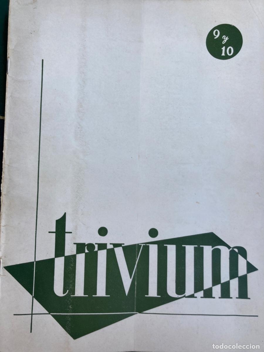 Coleccionismo de revistas y peri&oacute;dicos: Revista Trivium 1949, portada dise&ntilde;ada por Adolfo Laubner Mayer;