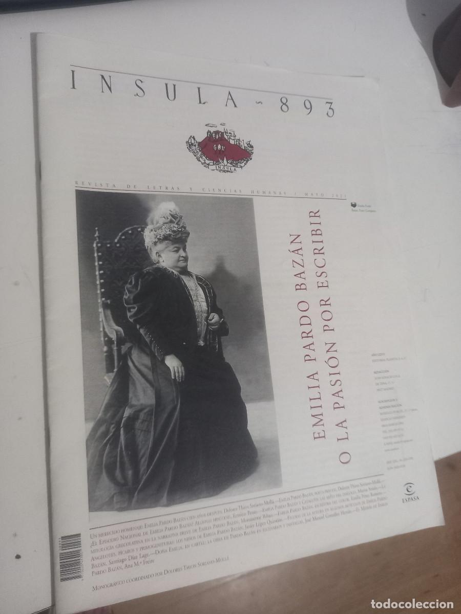 Coleccionismo de Revistas y Peri&oacute;dicos: INSULA -893,revista de ciencia y letras,Espasa,2021 Monografico Emilia Pardo Bazan